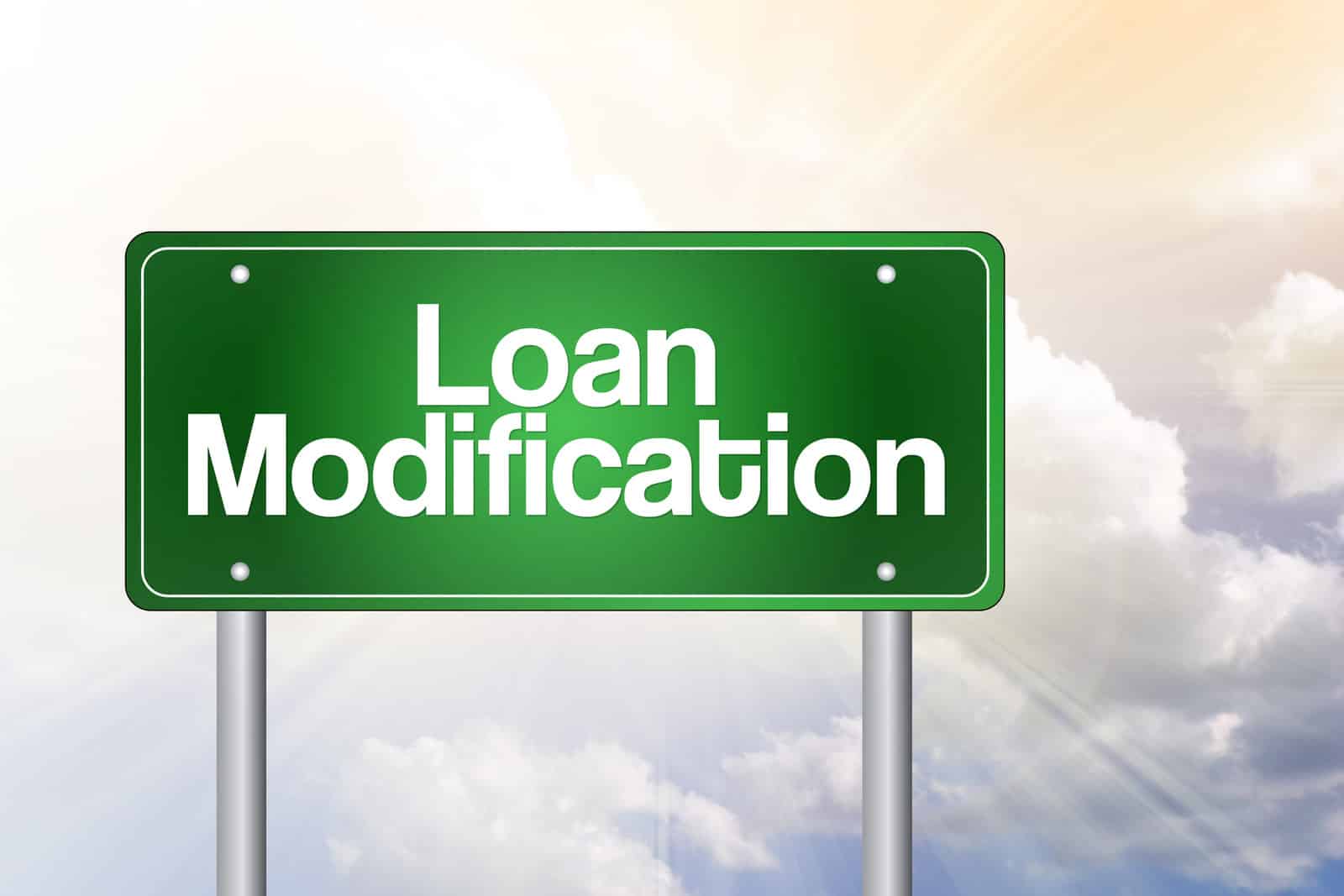 Loan Modification Green Sign