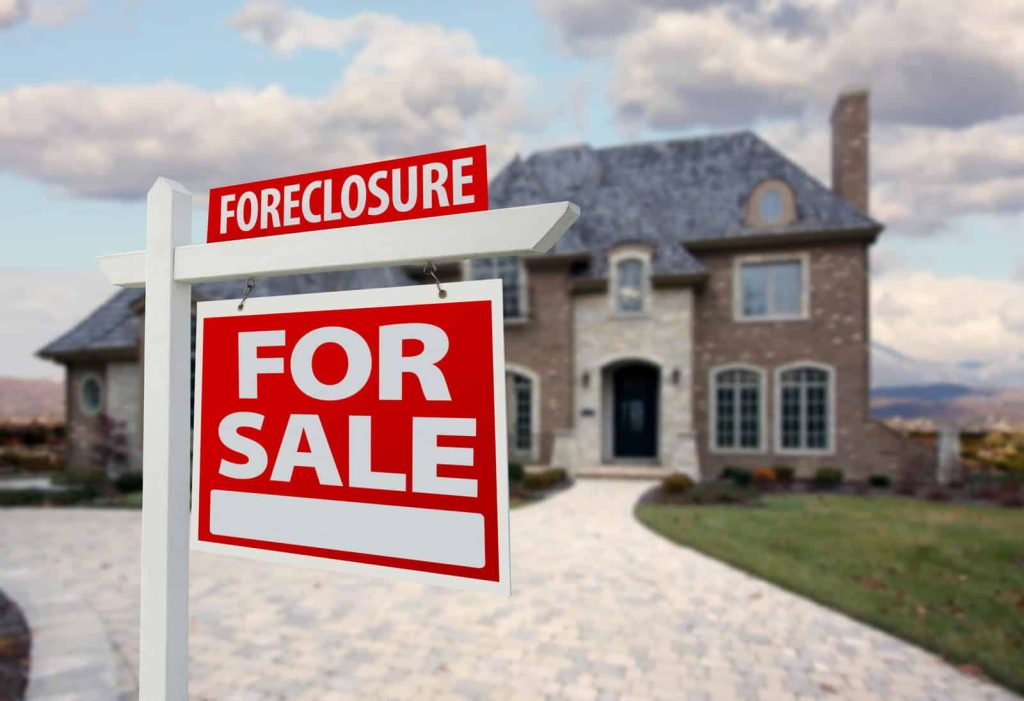 Foreclosure for sale sign